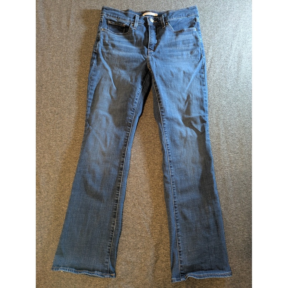 Levi's 315 Shaping Bootcut Jeans Women's‎ 29 Blue Denim Zip Fly Western/Hipster